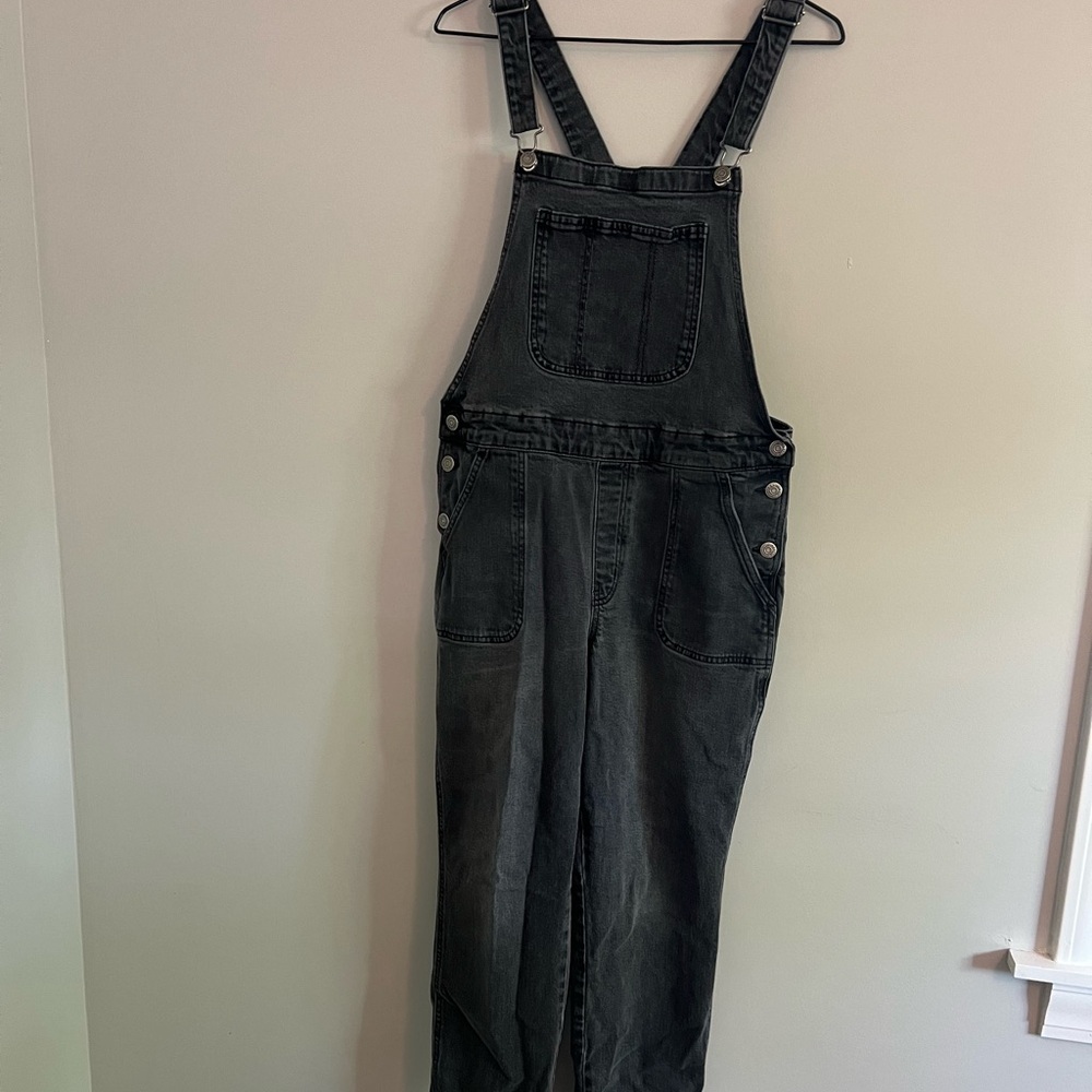 Old Navy Black Denim Overalls